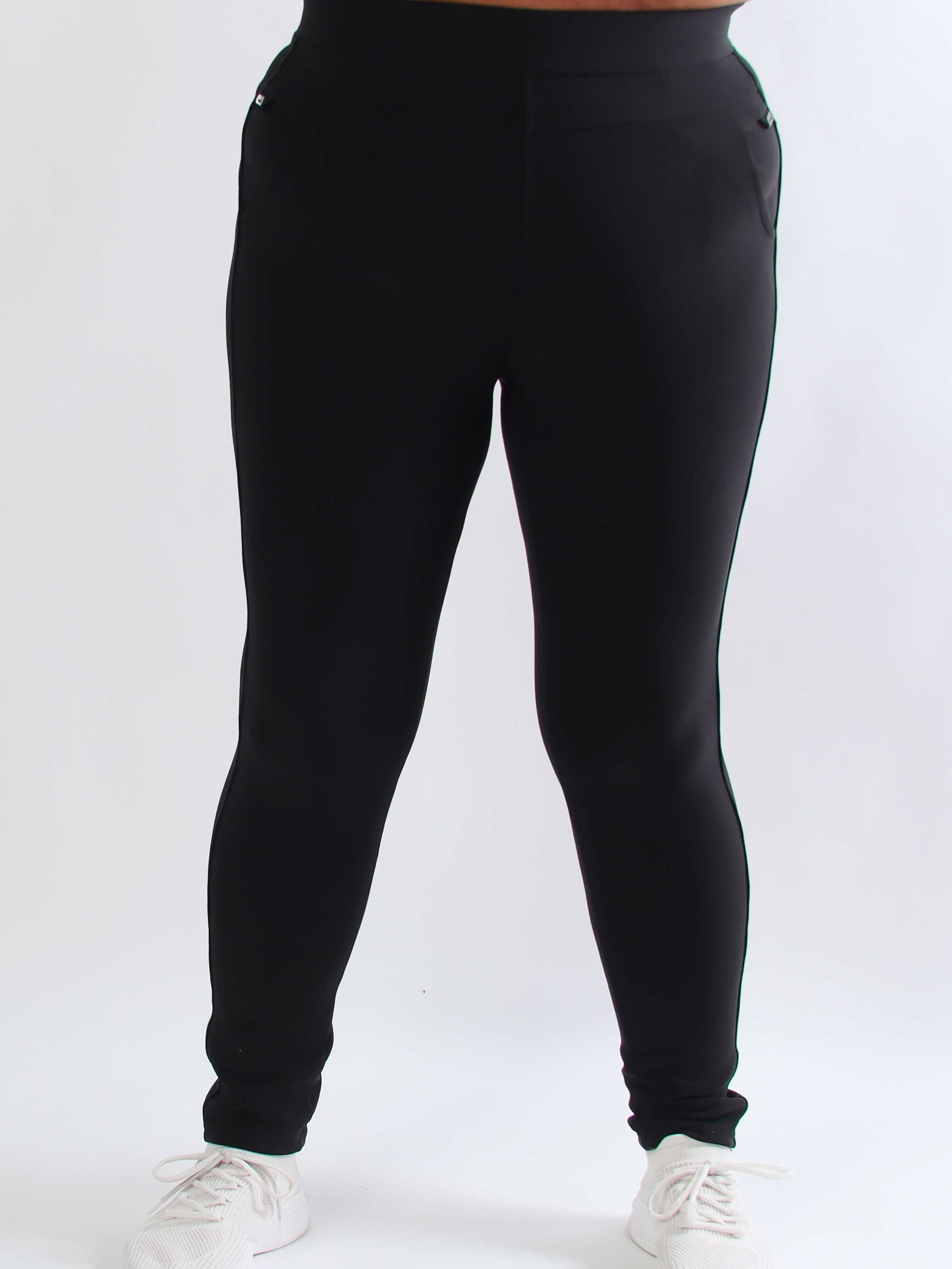 Agacia - Bløde og elastiske leggings med elegante similisten-spænder i siden
